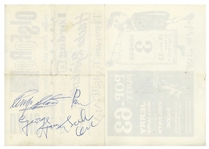 The Beatles 1963 Signed Handbill Boras