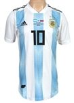 Lionel Messi 11/11/2017 Match Issued Argentina National Team Primary Jersey vs. Russia (AFA Employee Provenance)