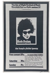 Bob Dylan/The Who 1969 Isle Of Wight Concert Poster