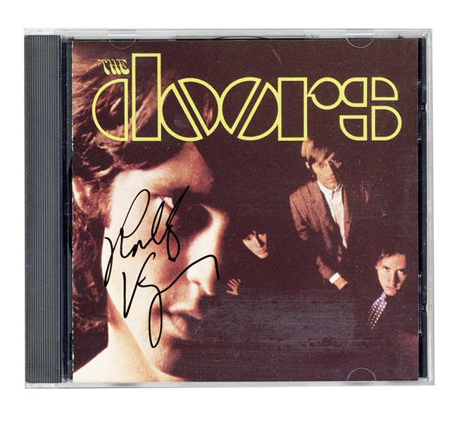 Robby Krieger Signed “The Doors” Debut CD Cover