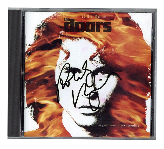 Robby Krieger Signed “The Doors” Movie Soundtrack CD Cover