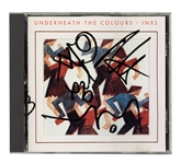 INXS Signed “Underneath the Colors” CD Cover (REAL)