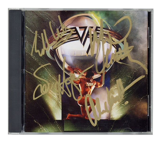 Van Halen Band Signed “5150” CD Cover (REAL)