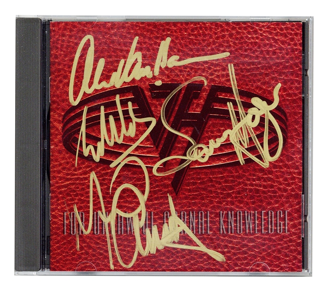 Van Halen Band Signed “For Unlawful Carnal Knowledge” CD Cover (REAL)