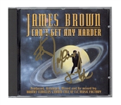 James Brown Signed “Can’t Get Any Harder” CD Cover (REAL)