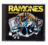 The Ramones Band Signed “Road to Ruin” CD Cover (REAL)