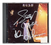 Rush Signed “Exit… Stage Left” CD Cover
