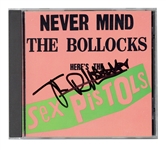 Johnny Rotten Signed “Nevermind the Bollocks” CD Cover (REAL)