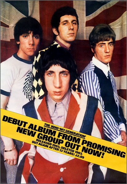 The Who Promotional Poster for "My Generation