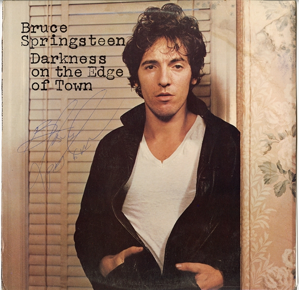 Bruce Springsteen Vintage Signed “Darkness on the Edge of Town” Album (REAL)