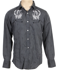 Led Zeppelin John Bonham Circa 1969-1972 Owned & Stage Worn Western Long Sleeve Button Down (Photo-Matched) RGU