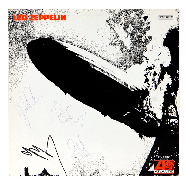 Led Zeppelin Band Signed "Led Zeppelin I" Debut Album with John Bonham (JSA & REAL)