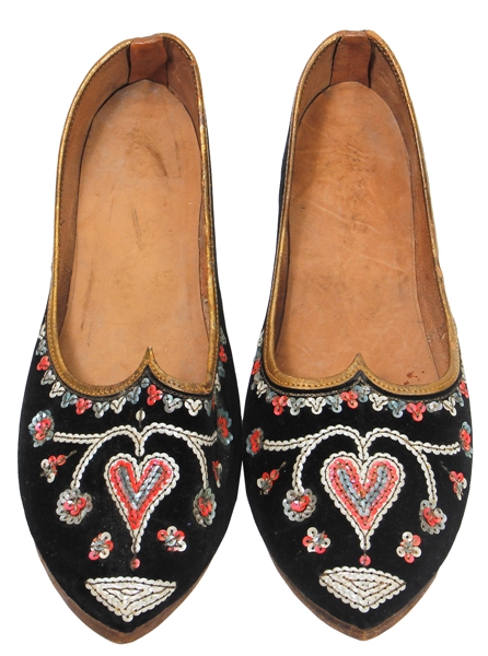 Janis Joplin Owned & Worn Vintage Moroccan-Style Slipper Shoes