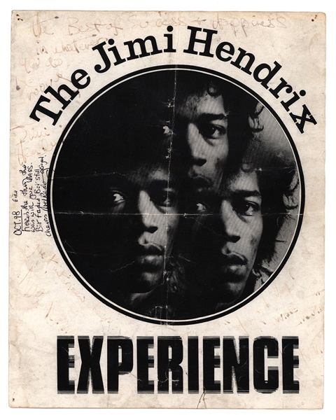 Jimi Hendrix Experience Signed & Inscribed Original 1967 Press Release (REAL)