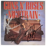 Guns N Roses Signed "Nightrain" 45 Record Sleeve (REAL)