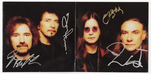Black Sabbath Original Line-Up Signed "Reunion" CD Insert Gatefold (REAL)