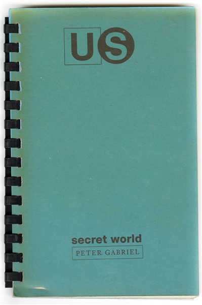 Peter Gabriel Original 1993-94 Secret World Tour Concert Itinerary From a Crew Member