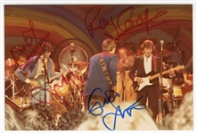 Jimmy Page, Eric Clapton and Band Members Signed Snapshot (REAL)