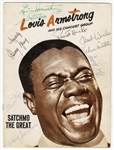 Louis Armstrong Satchmo Signed Circa 1952 Concert Program
