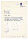 Lawrence Welk Signed Letter on His Professional Letterhead