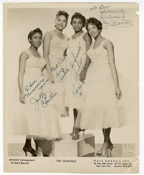 The Chantels Signed & Inscribed Original Publicity Photograph
