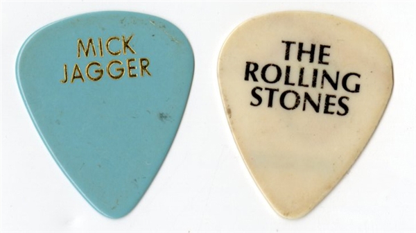 The Rolling Stones Mick Jagger & Keith Richards Stage Used Guitar Picks