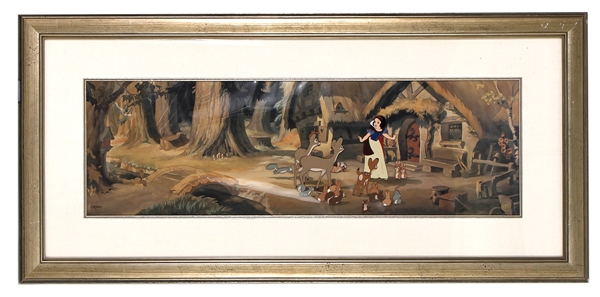 Walt Disney Original Limited Edition Hand-Painted Snow White and the Seven Dwarfs Recreation Character Cel for 1937 Animated Feature Film