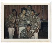 Jimi Hendrix with Curtis Knight and The Squires Original 1966 Snapshot Photograph 