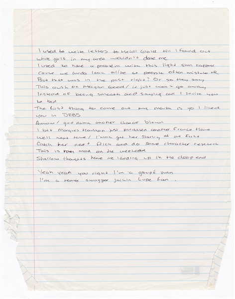 Drake Handwritten Lyrics (Beckett)