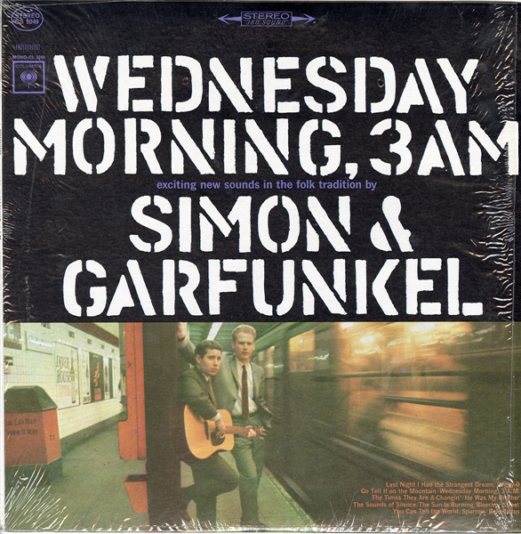 Simon & Garfunkel Original Shrink Wrapped Debut Album "Wednesday Morning, 3 AM" 