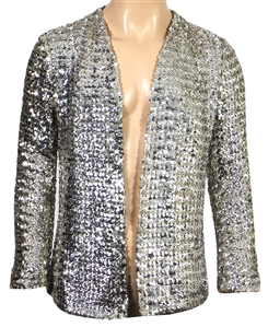 Michael Jackson 1984 "Victory Tour" Owned & Worn Silver Sequin Bill Whitten Jacket (RGU)