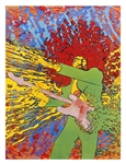 Jimi Hendrix Incredibly Rare Martin Sharp 1968 “Explosion” Poster