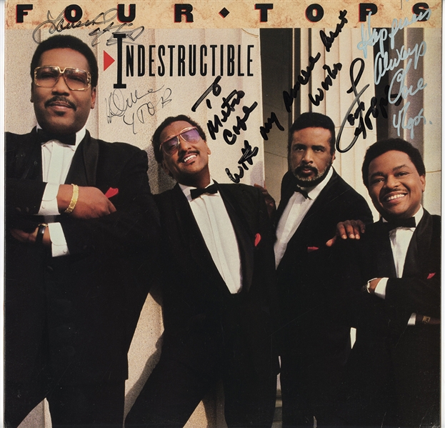 Four Tops Signed “Indestructible” Album (REAL)