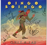 Oingo Boingo Band Signed “Only a Lad” & “Dead Mans Party” Albums (2)