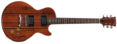 Winger Signed Crestline Les Paul Guitar