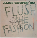 Alice Cooper Signed “Flush the Fashion” Album