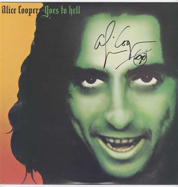 Alice Cooper Signed “Alice Cooper Goes to Hell” Album