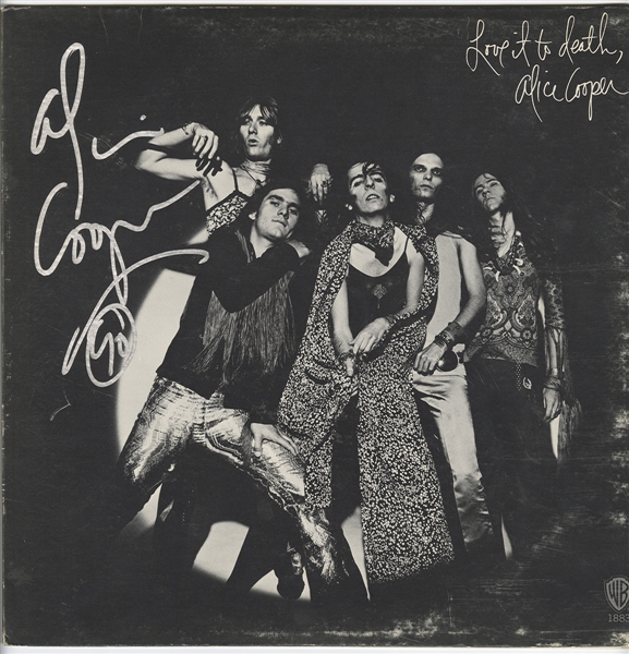 Alice Cooper Signed “Love it to Death” Album