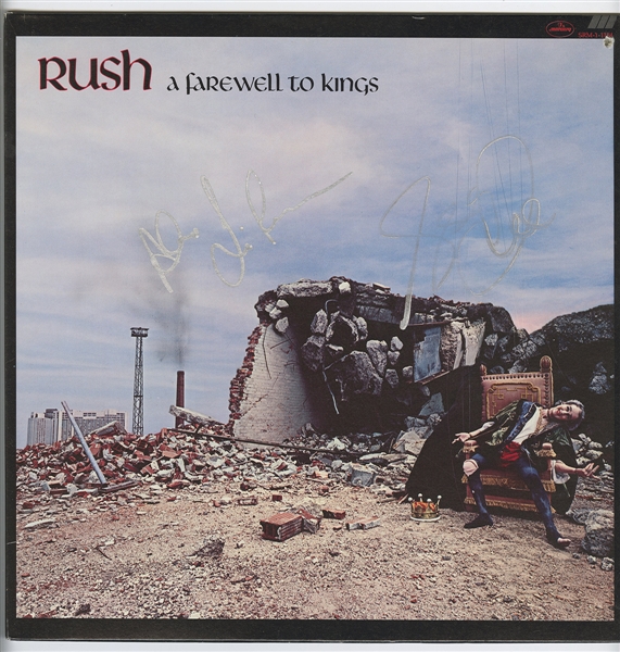 Rush Signed “A Farewell to Kings” Album (REAL)