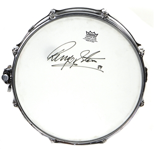 Ringo Starr Signed Remo Snare Drum (REAL)
