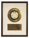 Paul Anka “(You’re) Having my Baby” RIAA White Matte Gold 45 Record Award