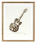 Ronnie Wood Signed “It Was A Pop Art Effect Telecaster” Limited Edition Print (39/40)