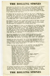 Bob Wooler 1964 Beat Group Contest Tower Ballroom Rolling Stones Handbill