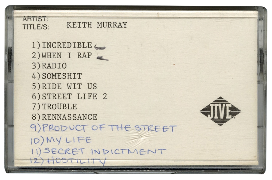 Keith Murray "Its a Beautiful Thing" Cassette Demo With 4 Unreleased Songs and 4 Alternative Versions of Released Tracks