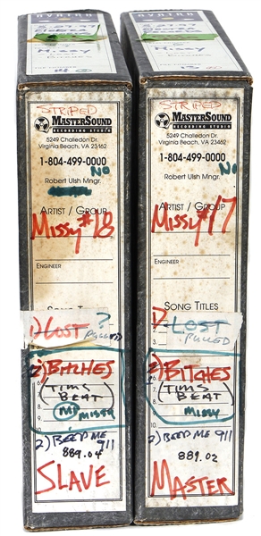 Missy Elliott & Timbaland Original 2" Master Reels (2) Featuring "Beep Me 911" and "Pass Da Blunt" with 48 Tracks