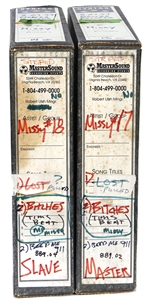 Missy Elliott & Timbaland Original 2" Master Reels (2) Featuring "Beep Me 911" and "Pass Da Blunt" with 48 Tracks