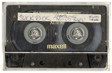 Slick Rick Original Cassette Demo Tape Featuring Two Unreleased Songs “Gambling” & “Behind Bars” 