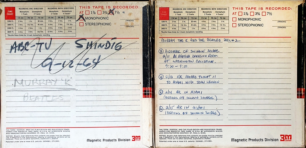 The Beatles 1964 Unreleased Two Hour Interview with Murray The “K” from their First U.S. Tour - Incredible Content on Two Reel-to-Reel Tapes!