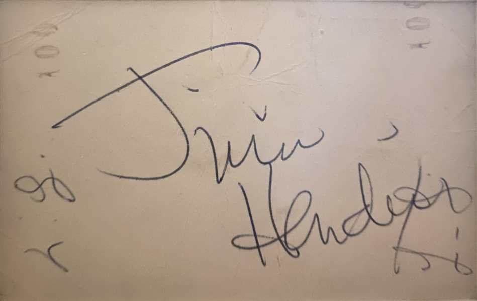 Jimi Hendrix Signed Cut (REAL)