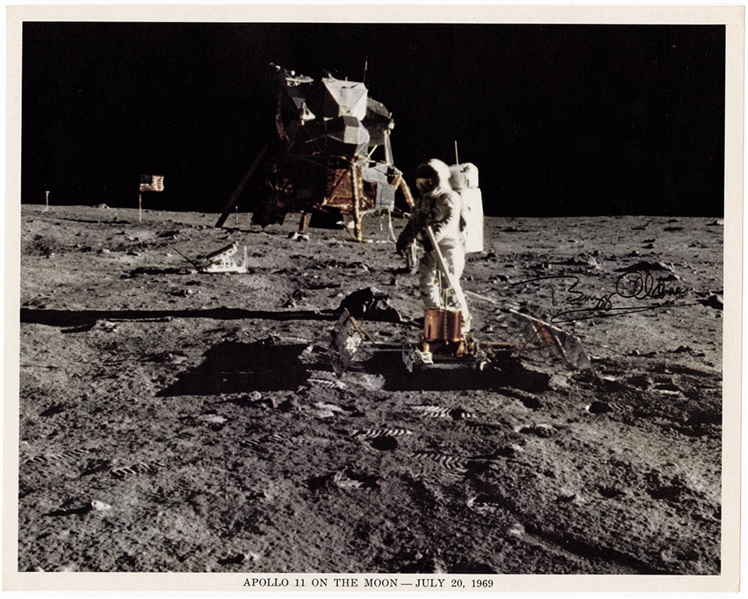 Buzz Aldrin Signed NASA Photograph (JSA)